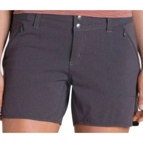 Kuhl Stratus Shorts Women 14 Grey Outdoor Workout Hiking Lightweight Comfort - Picture 1 of 10